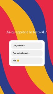 story sondage fin festival