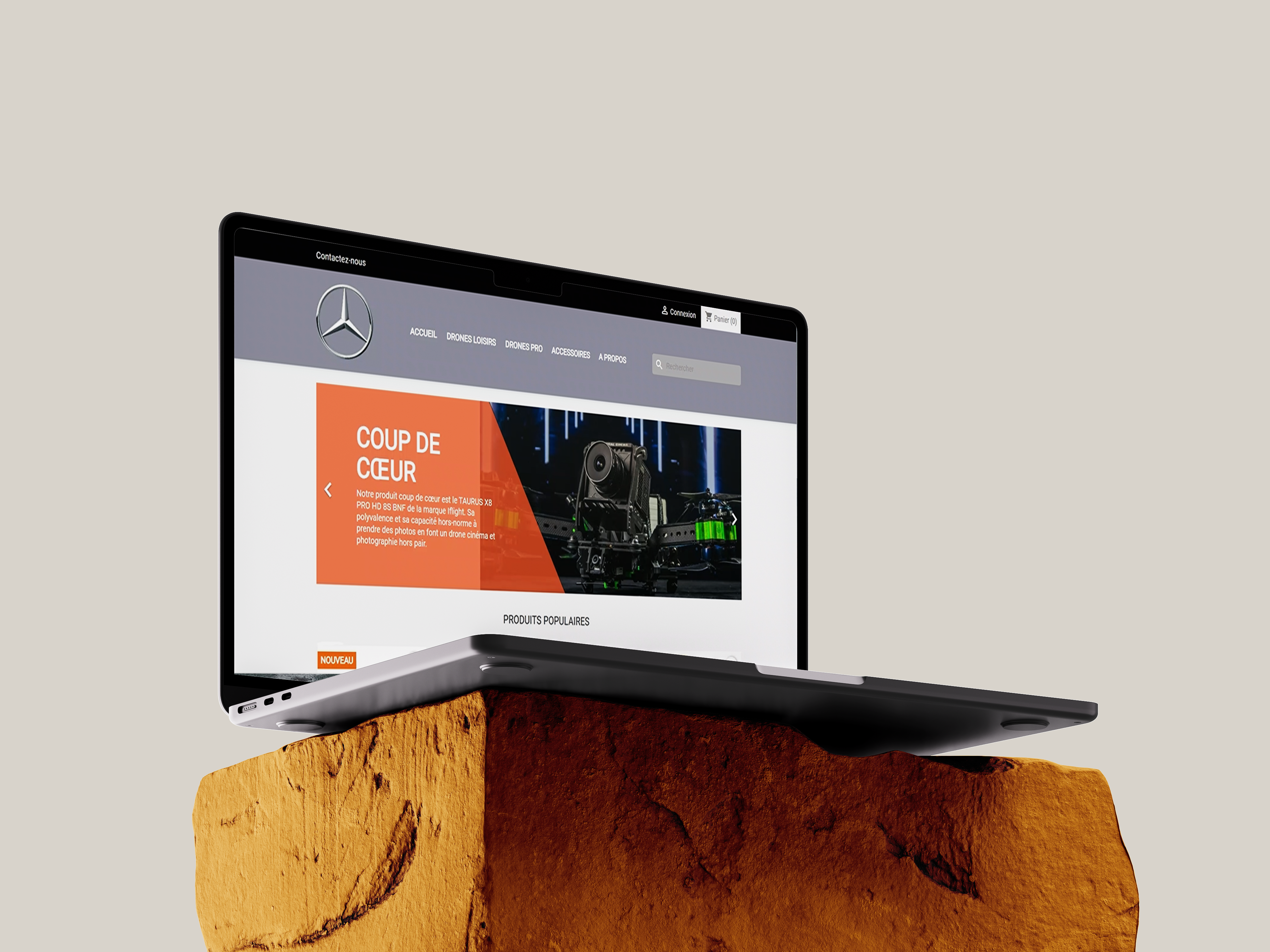 Site fictif MercedesDrones