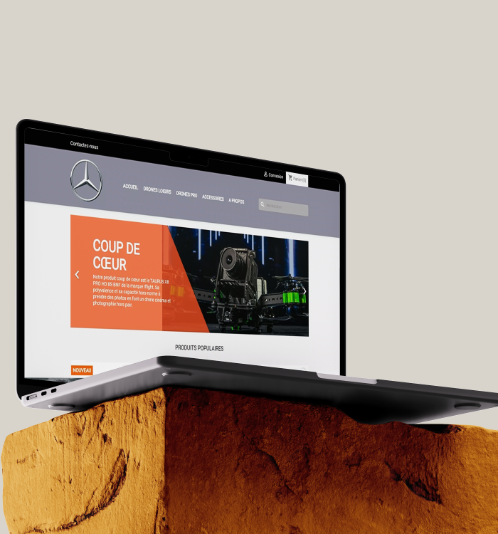Site fictif MercedesDrones